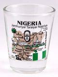 Nigeria Landmarks and Icons Collage Shot Glass