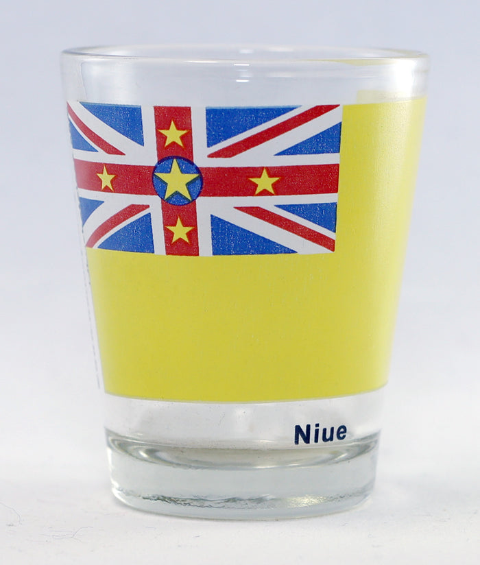Niue Flag Shot Glass