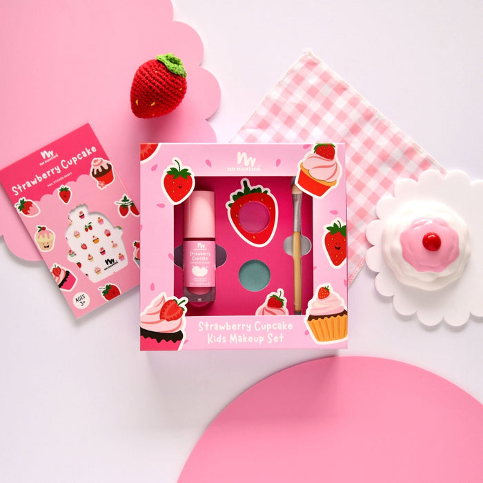 No Nasties – Strawberry Cupcake Gift Set - Mabel & Fox