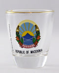 North Macedonia Coat Of Arms Shot Glass