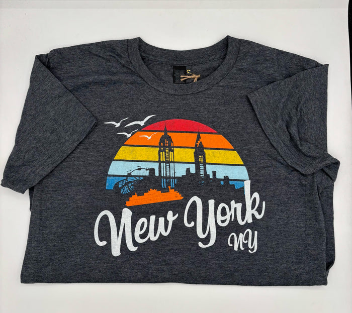 NY Rainbow surfer T Kids size Medium