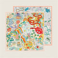 Ocean Park Pink Double Print Scarf / 90cm