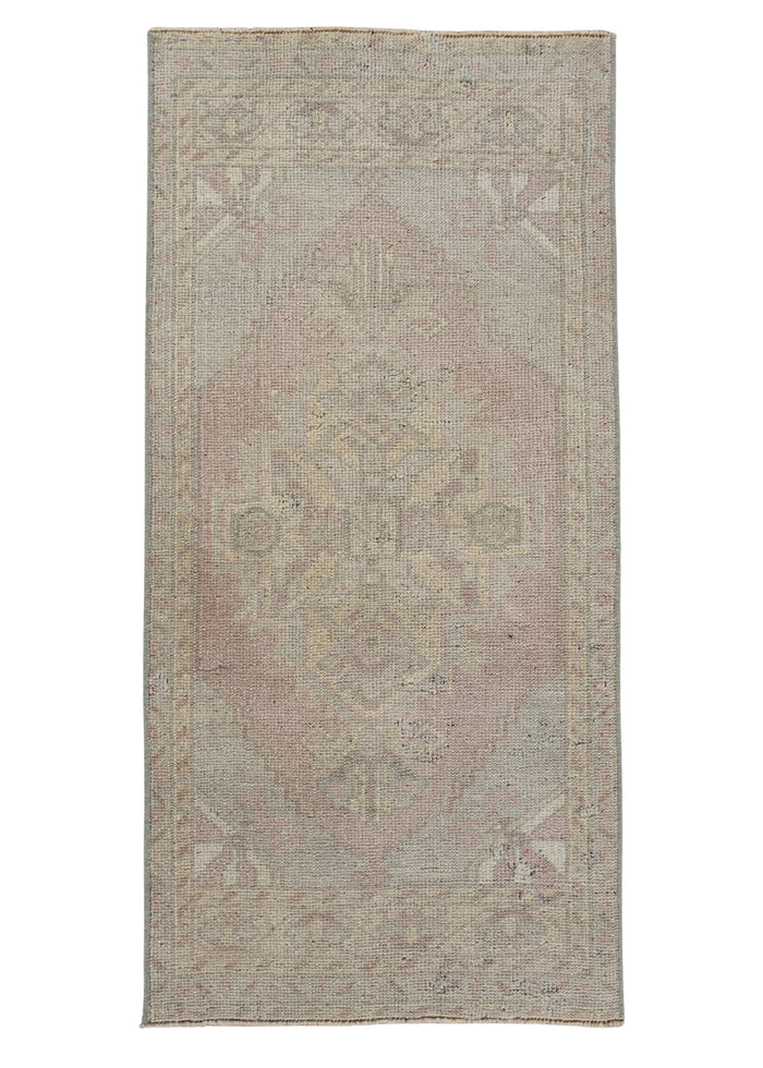 Oriental Hand Knotted Vintage Turkish Mini Rug 1'7" x 3'3" #10507