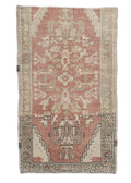 Oriental Hand Knotted Vintage Turkish Mini Rug 1'9" x 2'11" #10001