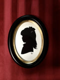 Original Silhouette Mounted in Oval Frame