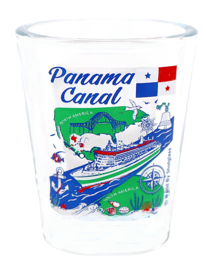 Panama Canal Shot Glass