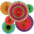 Paper Fan Flowers Party Decoration (6 Pcs)