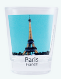 Paris France Eiffel Tower Night View New Shot Glass