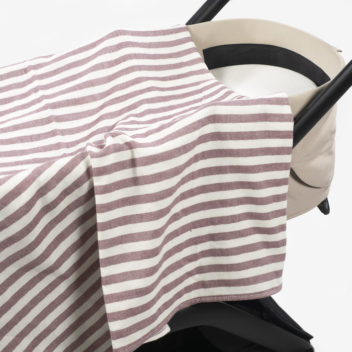 Pasito a Pasito - Muslin Square - Cherry Stripes - Mabel & Fox