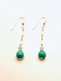 Peacock Jasper Sterlings Silver Earrings