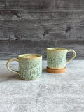 Pearl & Green Glazed Mug