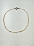 Petite Pearl &  Hill Tribe Silver Necklace