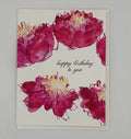 Pink Peony Birthday Card