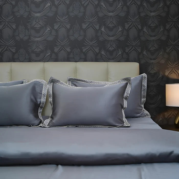 Pristine Premium Shine (300 TC) - 100% Cotton King-Size Bedsheet + 2 Pillow Covers