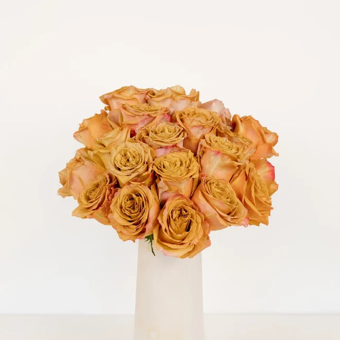 Pumpkin Spice Garden Rose Vase - Image