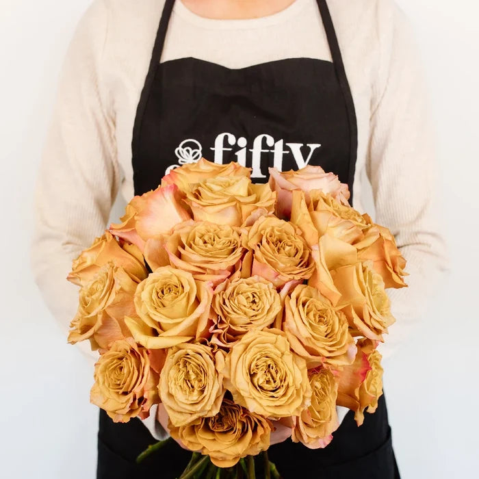 Pumpkin Spice Garden Rose Apron - Image
