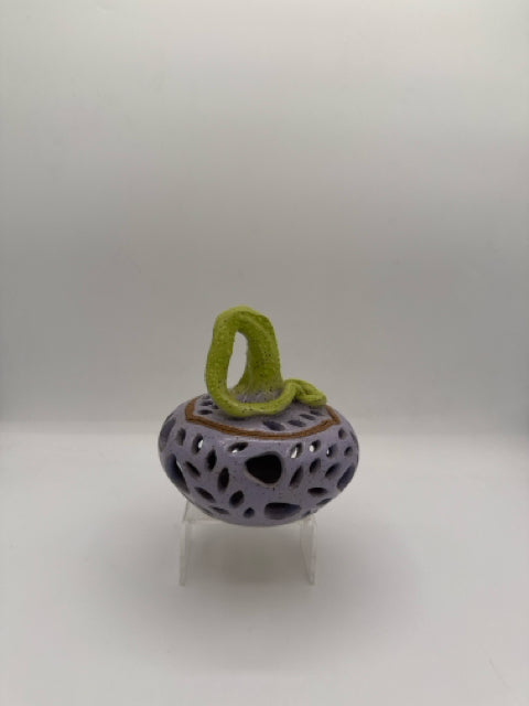 Purple Pumpkin Votive Holder