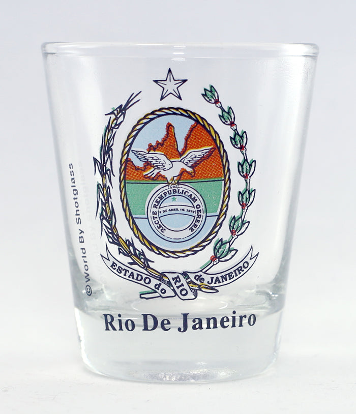 Rio de Janeiro Brazil Coat Of Arms Shot Glass