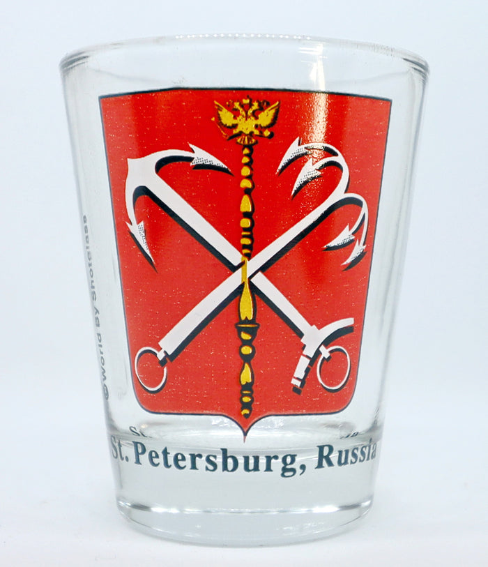 Saint Petersburg (St.Petersburg) Russia Coat Of Arms Shot Glass