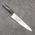 Sakai Takayuki Rinnou VG10 33 Layer Damascus Gyuto210mm Purple LacqueredHandle - Seisuke Knife