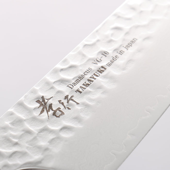 Sakai Takayuki Rinnou VG10 33 Layer Damascus Kengata Santoku160mm Red Lacquered Handle - Seisuke Knife