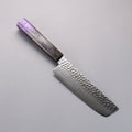 Sakai Takayuki Rinnou VG10 33 Layer Damascus Nakiri160mm Purple LacqueredHandle - Seisuke Knife