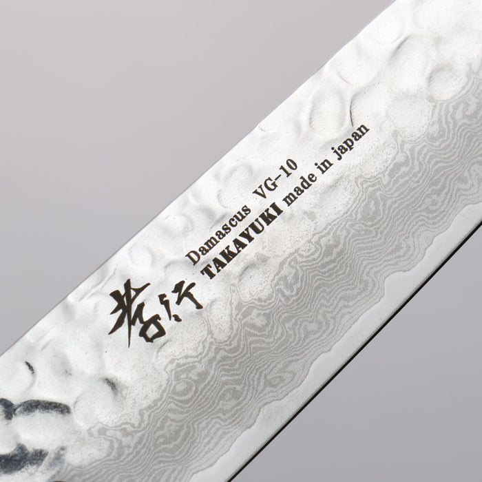 Sakai Takayuki Rinnou VG10 33 Layer Damascus Petty-Utility 180mm Purple Lacquered Handle - Seisuke Knife