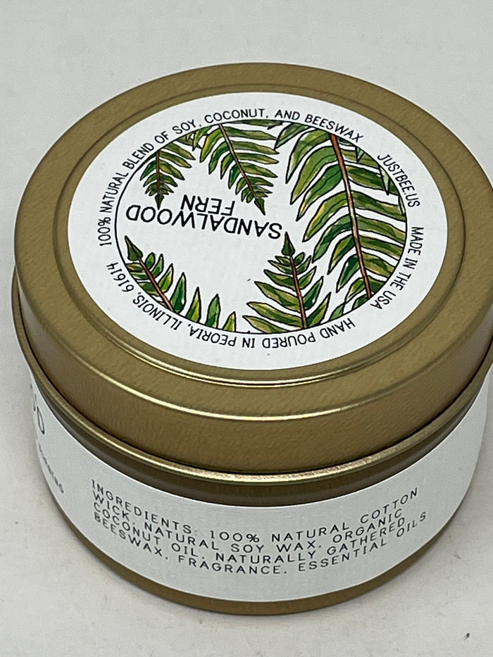 Sandalwood Fern Travel Candle