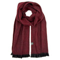 Sapphire Red Alpaca Scarf