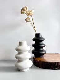 Sculptural Stacked Wiggly Vase - (MVS)