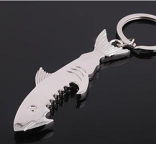 Shark Bite Bottle Opener Keychain