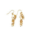 Signature Fresh Water Pearl Gold Earrings