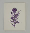 Single Purple Thistle Card