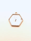 Small Resin Pendant, Hexagon