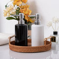 Solid Color Ceramic Soap Dispenser (W)