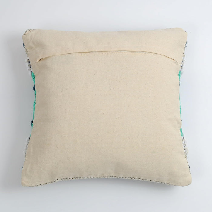 Sophisticated Slate Grey Hand-Tufted Cushion Covers - 16*16 inches Set of 2 (TFB)