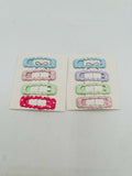 Spring Enamel Barrettes (set of 4)