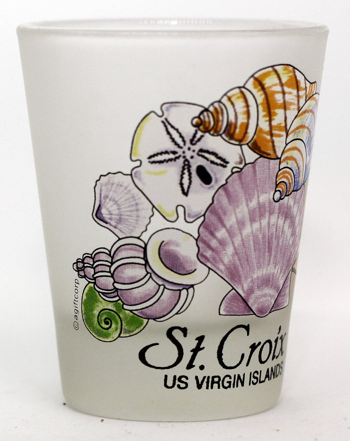 St. Croix US Virgin Islands Sea Shells Caribbean Shot Glass