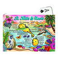 St. Kitts and Nevis Map Collectible Souvenir Playing Cards