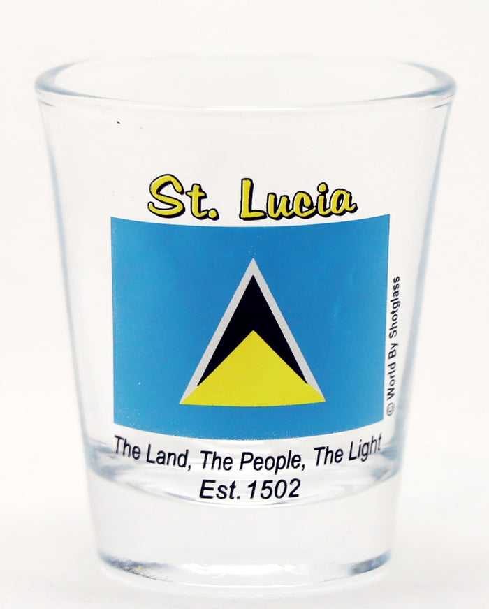 St. Lucia Caribbean Shot Glass Boxed Set (Set of 2)