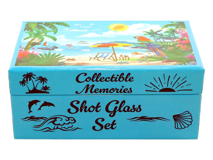 St. Vincent & The Grenadines Caribbean Boxed Shot Glass Set (Set of 2)
