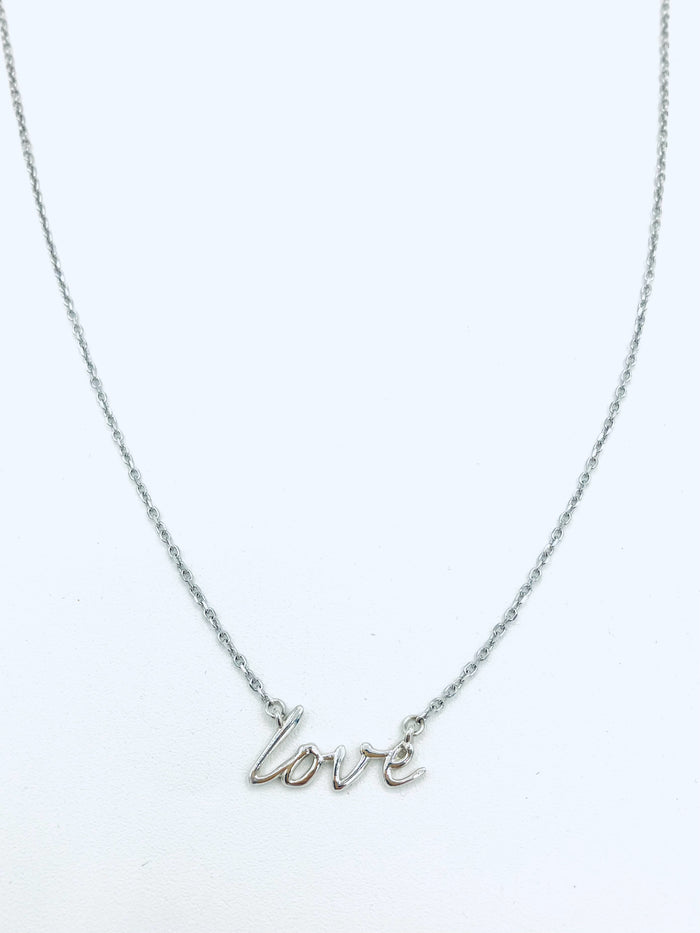 Sterling Silver Love Neckace