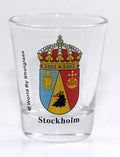 Stockholm Sweden Coat Of Arms Shot Glass