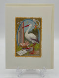 Stork Rings Doorbell New Baby Card