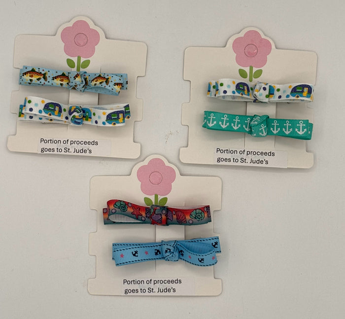 Summer Ribbon Barrettes