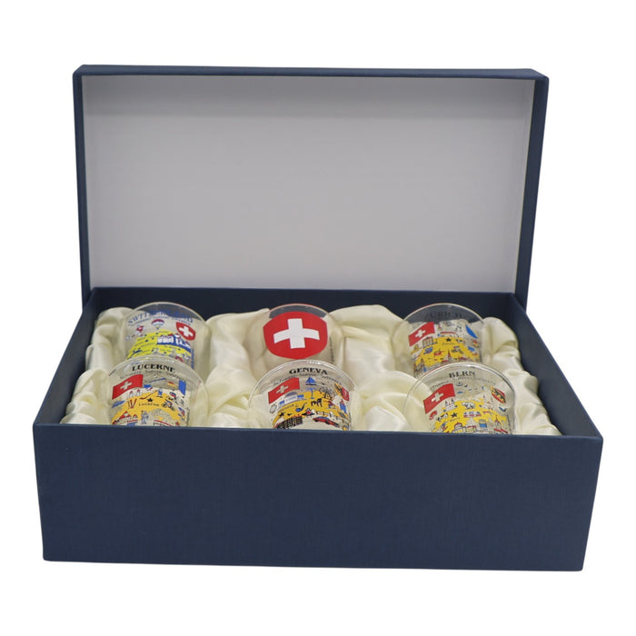 Switzerland Souvenir Boxed Shot Glass Set (Set of 6)