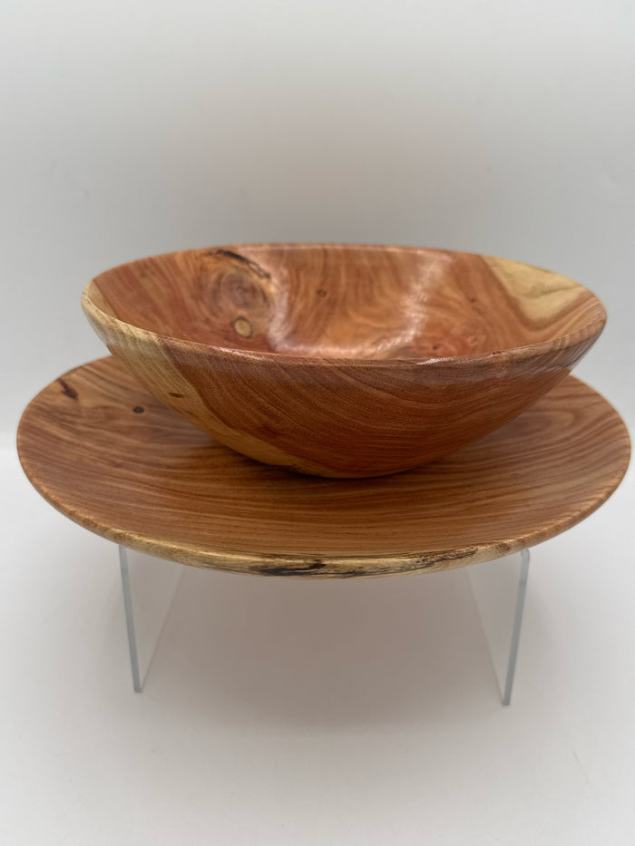 Sycamore Plate and Bowl