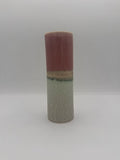 Off-White, Tan & Mauve Porcelain Large Porcelain Vase