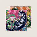 Tiger Pink Double Print Scarf / 70cm