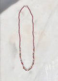 Tourmaline and Citrine with Garnet Knotted Necklace